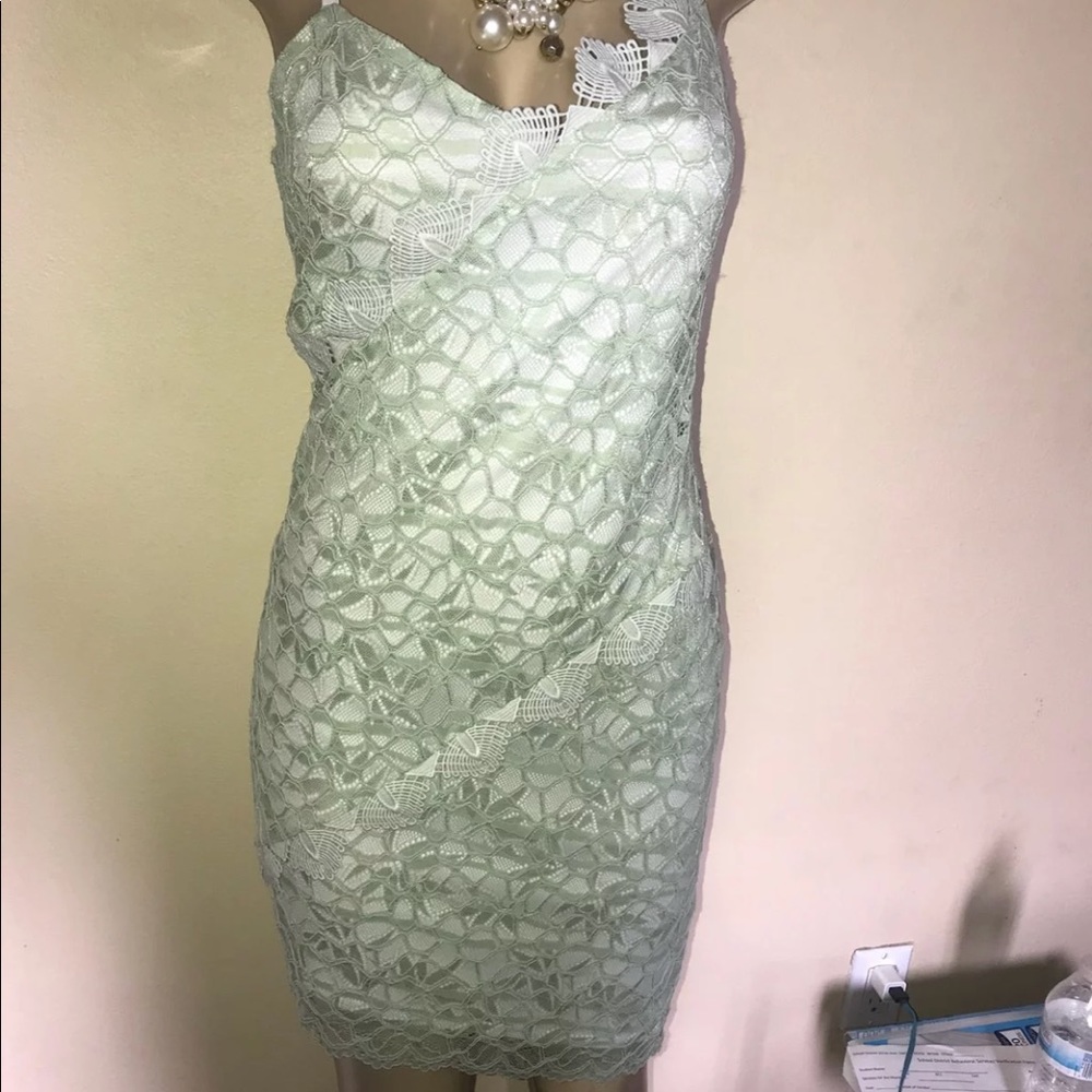 Top Shop Lace Mint Dress